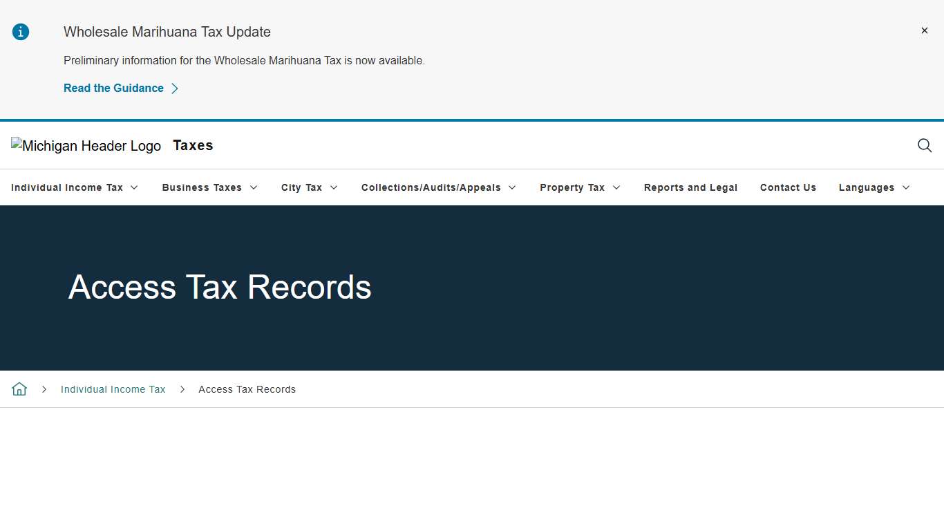 Access Tax Records